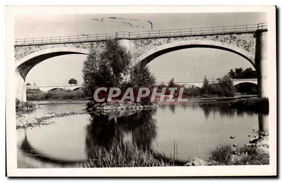 CPA Montrond les Bains Les deux Ponts