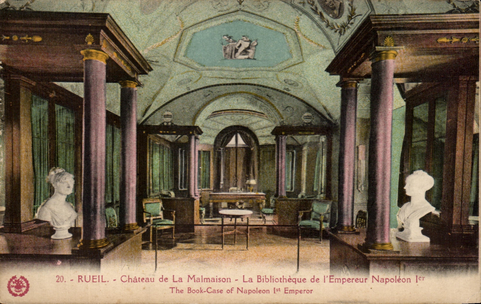 CPA Rueil Chateau de la Malmaison La Bibliotheque de l'Empereur Napoleon 1er
