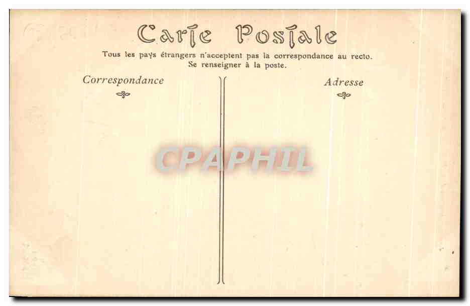 CPA Chateau de la Malmaison Les Pyramides — Rückseite