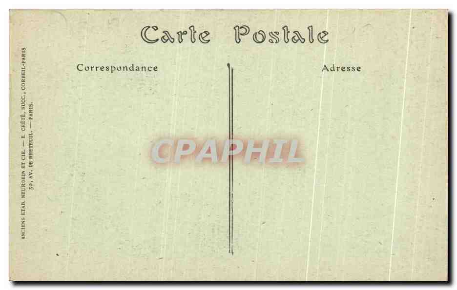 CPA Chateau de la Malmaison L'Antichambre — Rückseite
