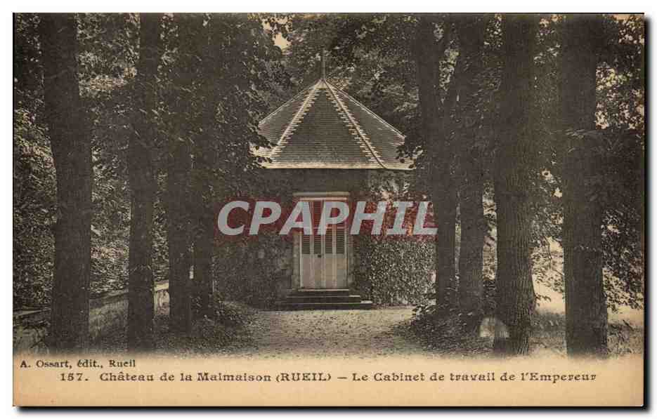CPA Chateau de la Malmaison Le Cabinet de Travail de l'Empereur Napoleon 1er