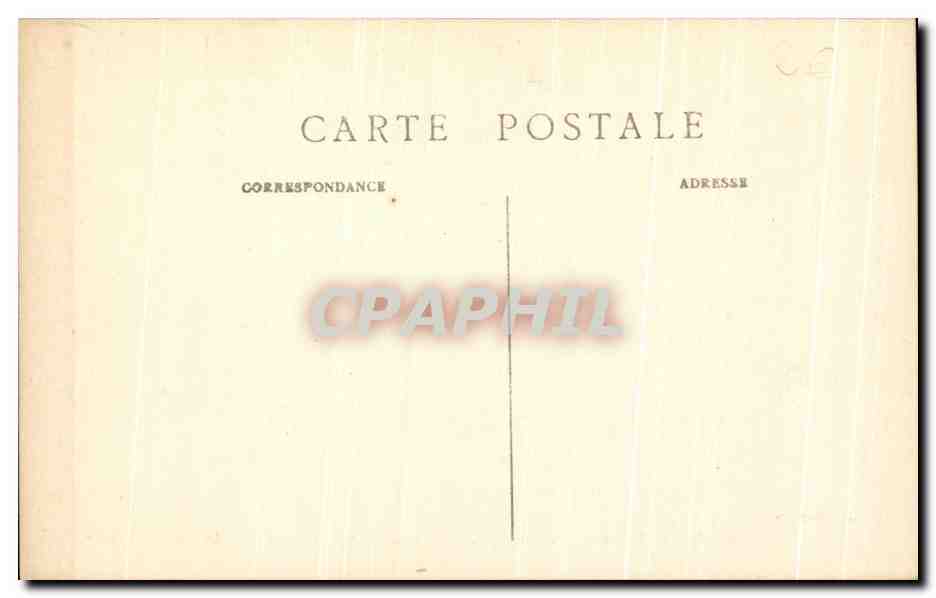 CPA Chateau de la Malmaison Le Cabinet de Travail de l'Empereur Napoleon 1er — Rückseite
