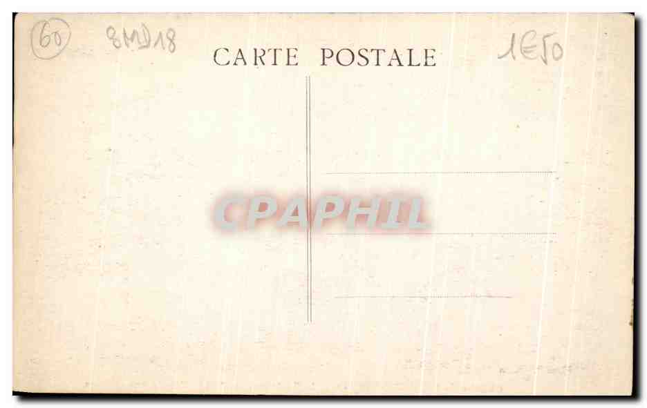 CPA Chateau de Pierrefonds Avant le Restauration (1830) d'Apres Une Gravure — Rückseite