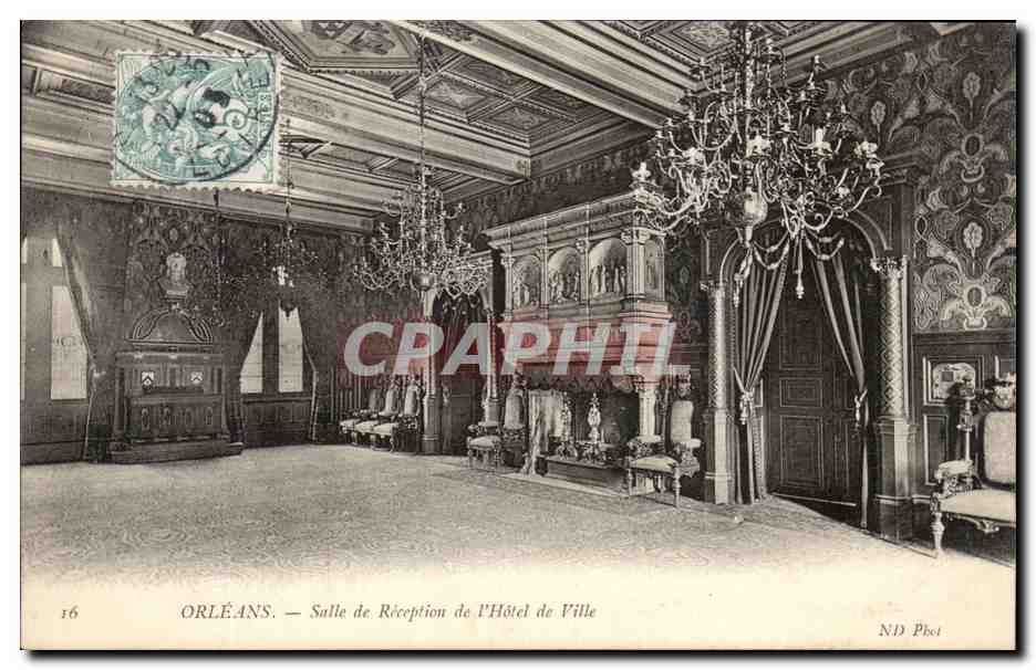 CPA Orleans Salle de Reception de l'Hotel de ville