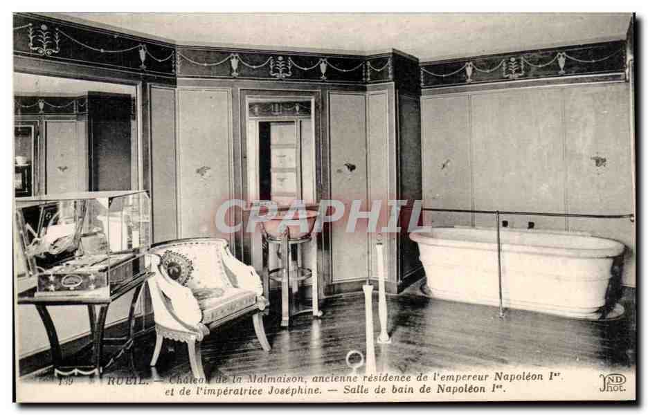 CPA Rueil Chateau de la Malmaison ancienne residennce de l'Empereur Napoleon 1er Salle de bain 