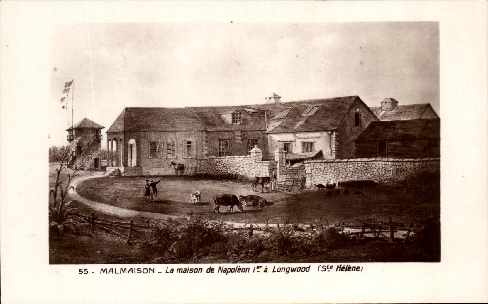CPA Malmaison La Maison de Napoleon 1er a longwood Ste Helene 