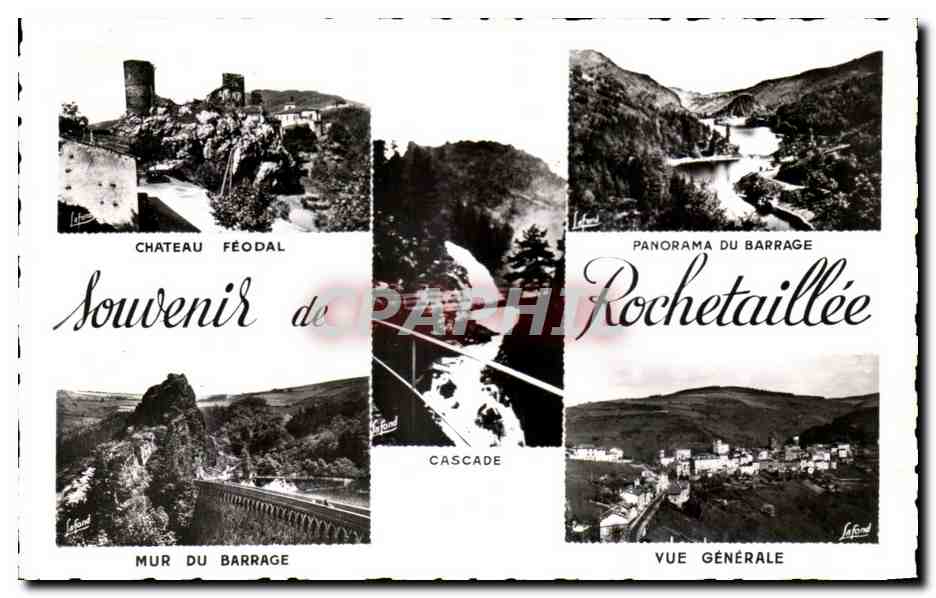 CPA Environs de Sainte Etienne Rochetailee Station Entree