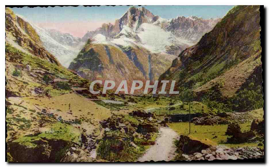 Route de la Bfrarde et les Fcrins — vue de montagne — Éditions Oiddoux, Grenoble