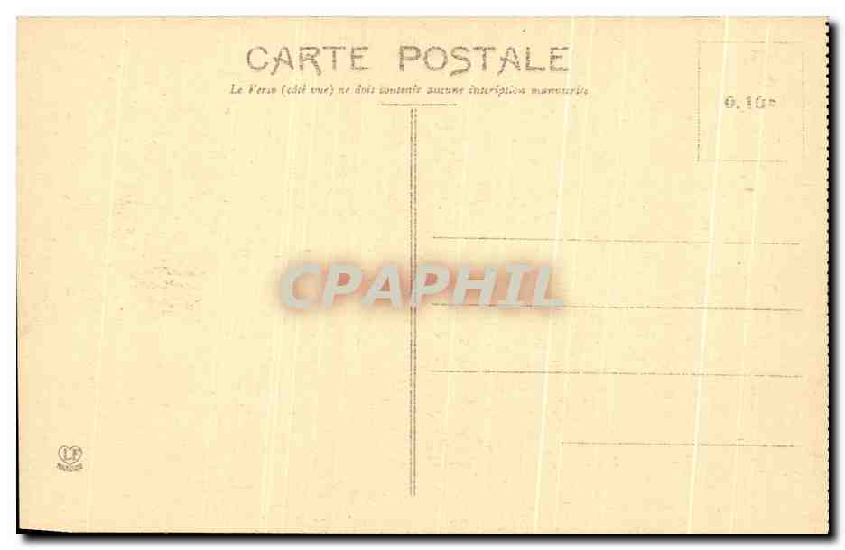 CPA Biarritz Rochers Du Basta Et Navires En Rade — Verso