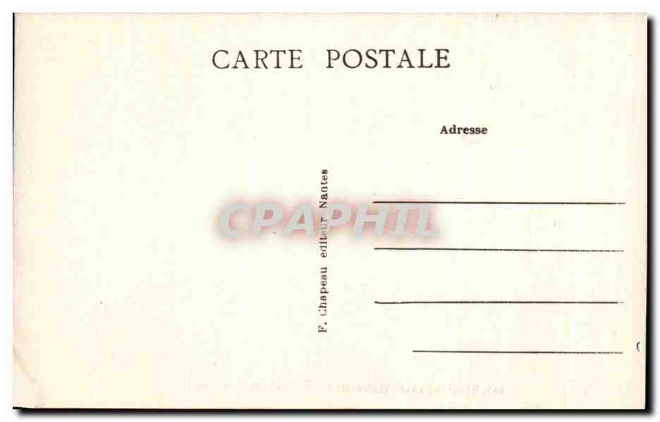 CPA Saint Nazaire Dolmen de Dissignac — Rückseite