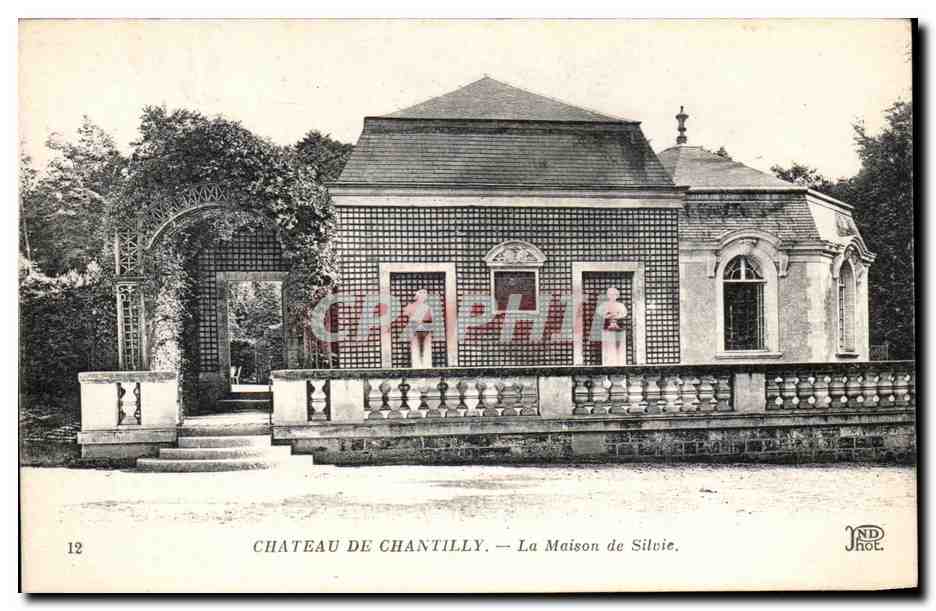 CPA Chateau de Chantilly Le Maison de Silvie
