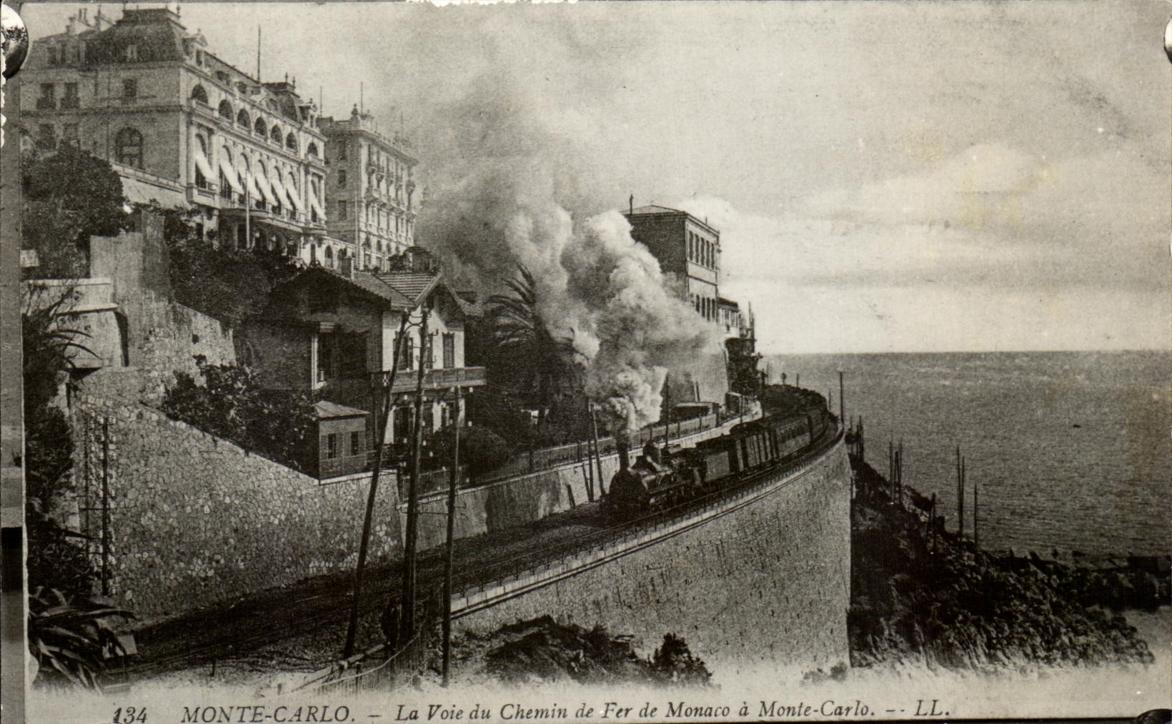 Monte-Carlo — La Voie du Chemin de Fer de Monaco à Monte-Carlo — LL. n°134