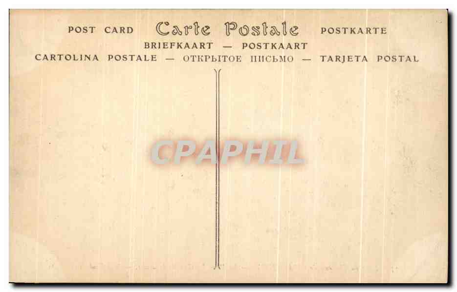 CPA Parc du Chateau de Chantilly Le pont des Grands Hommes — Rückseite