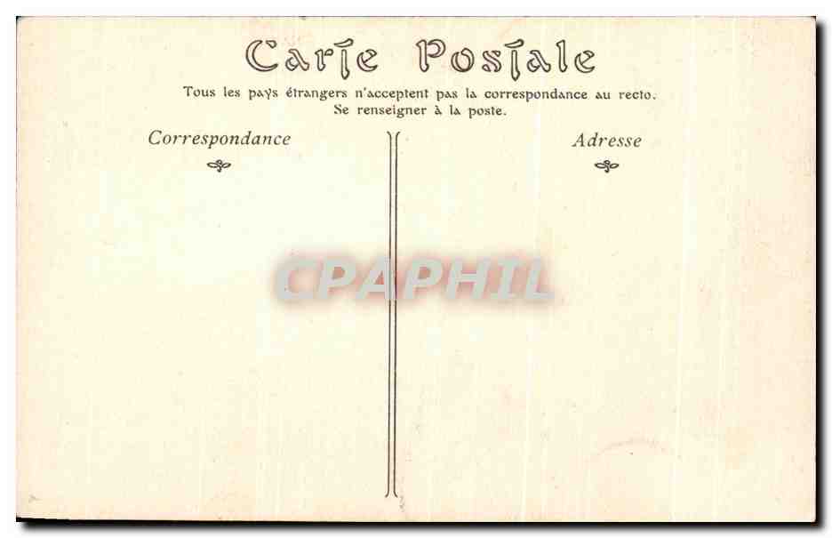 CPA Musee Conde Chantilly Ecole Francaise Corot le concert champetre — Verso