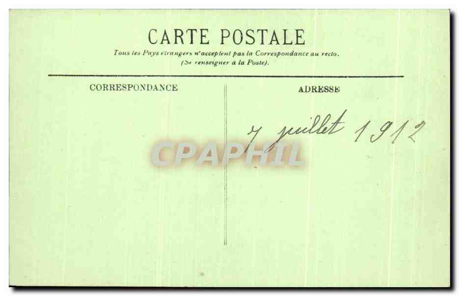 Fontainebleau — La Forêt — La Croix de Franchard — LL. — N° 222 — Verso