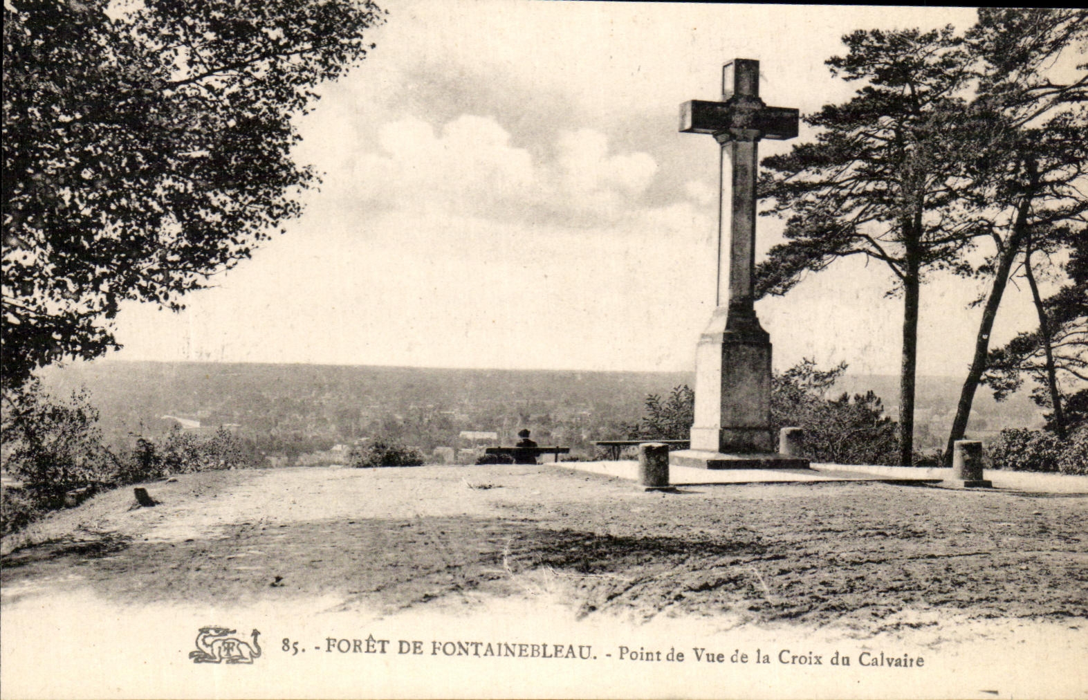 Bosque de Fontainebleau — Vista desde la Cruz del Calvaire — editor CPAPHIL, n° 85