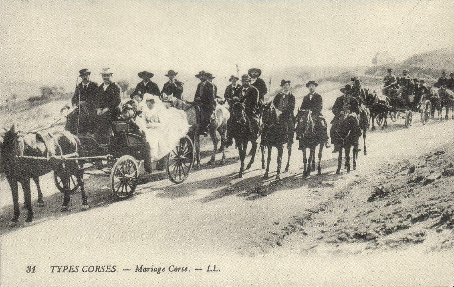 REPRO Types Corses Mariage Corse Folklore Corsica