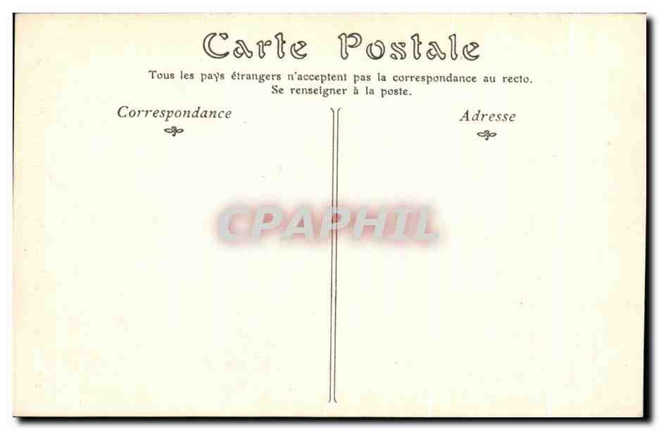 CPA Le Chateau de la Malmaison — Rückseite