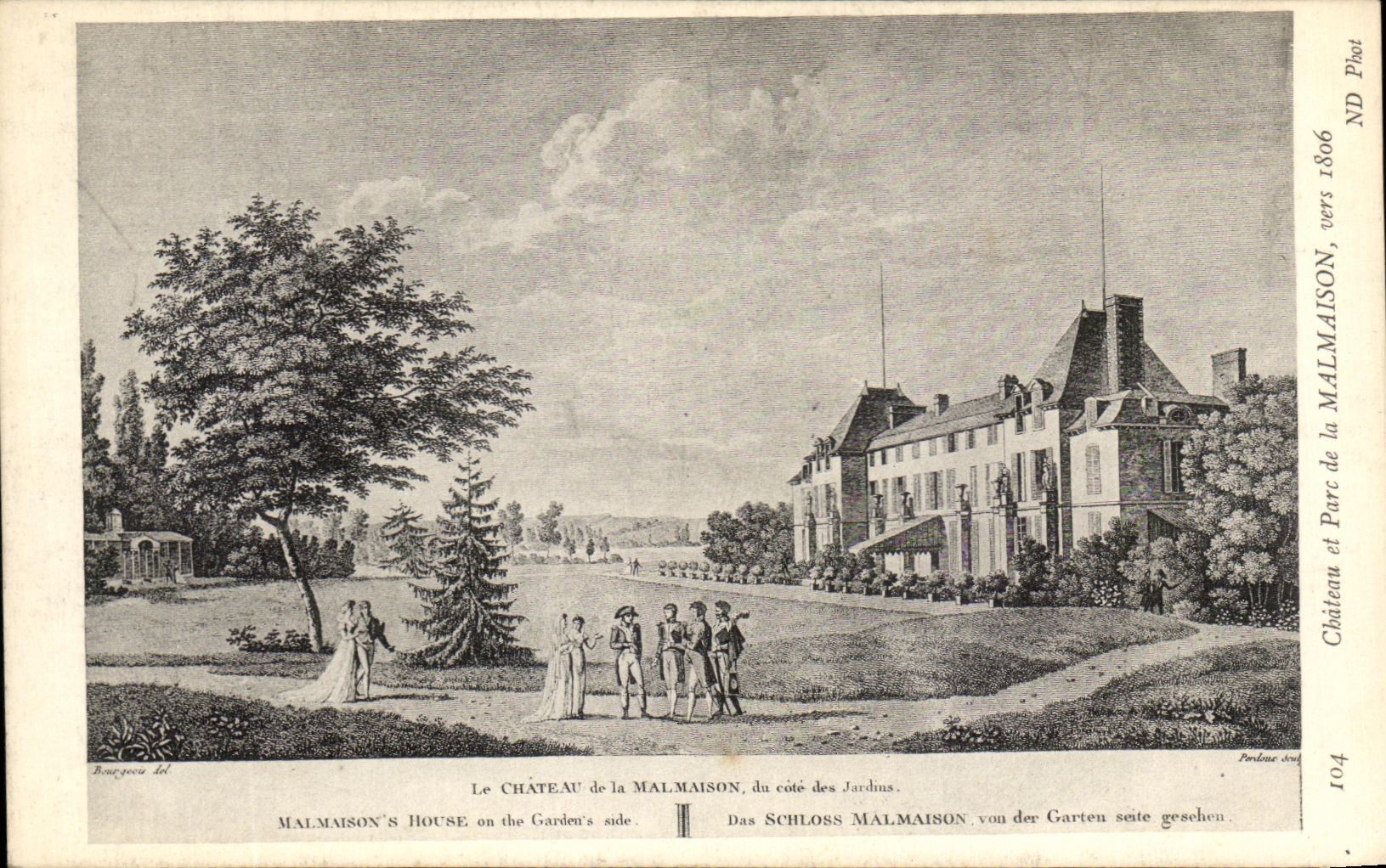 CPA Le Chateau De La Malmaison vers 1866