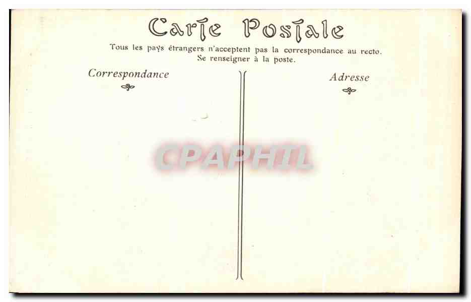 CPA Le Chateau De La Malmaison vers 1866 — Rückseite