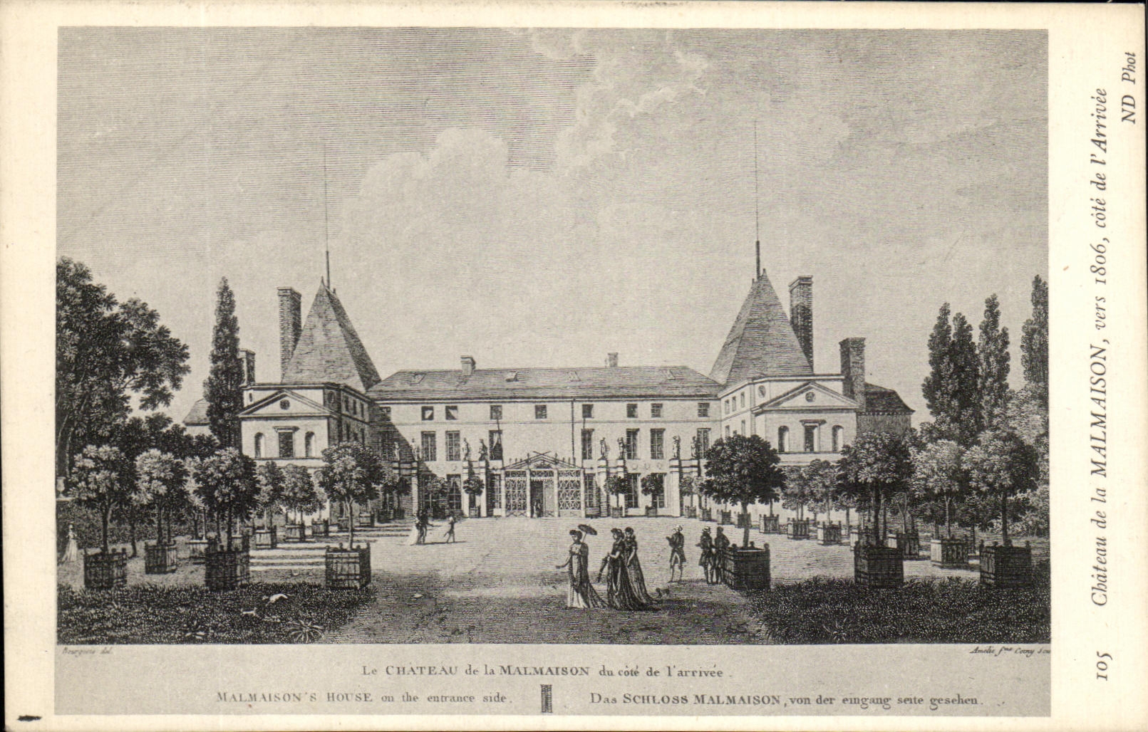 CPA Chateau De La Malmaison Vers 1806 Cote De l'Arrivee