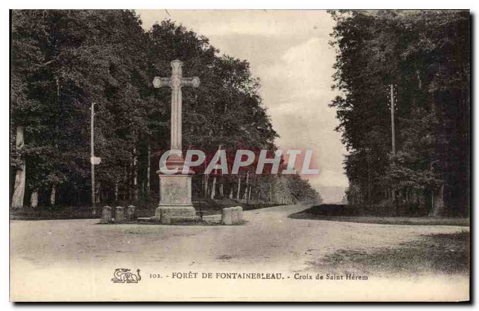 Forêt de Fontainebleau - Croix de Saint-Hérem