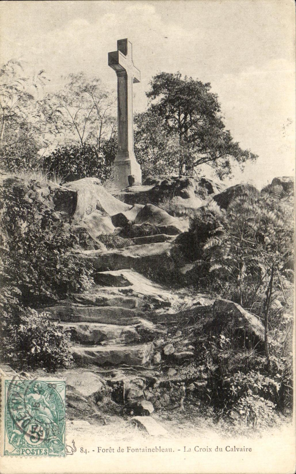Bosque de Fontainebleau - La Cruz del Calvario — editor CROS