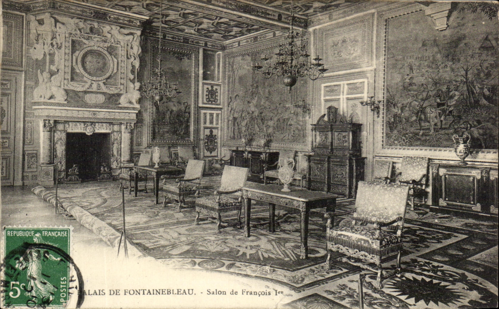 CPA Palais De Fontainebleau Salon De Francois 1er