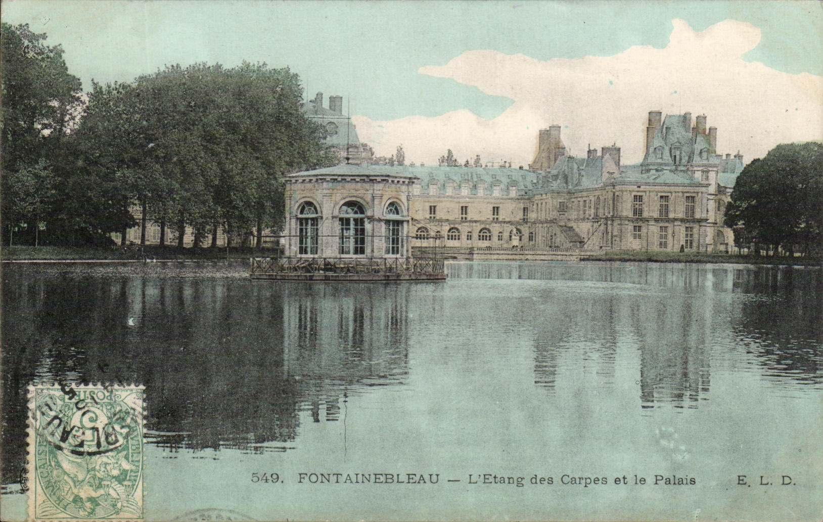 Fontainebleau — L'Etang des Carpes et le Palais — E. L. D. n° 549