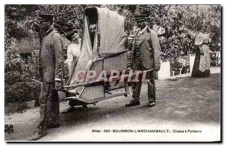 REPRO Allier Boubon L'Archambault Chaise A Porteurs