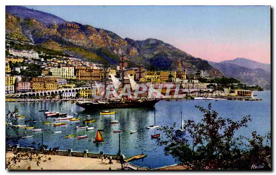 CPSM Le Port Monaco Et Monte Carlo Bateau