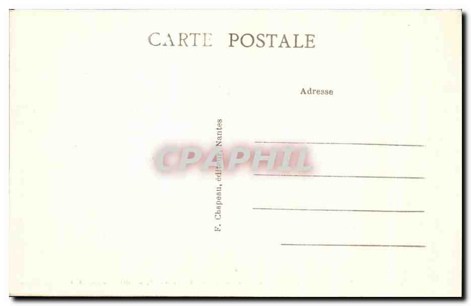 CPA Pornic Megalithes De La Motte Allee Couverte Dolmen Au — Rückseite