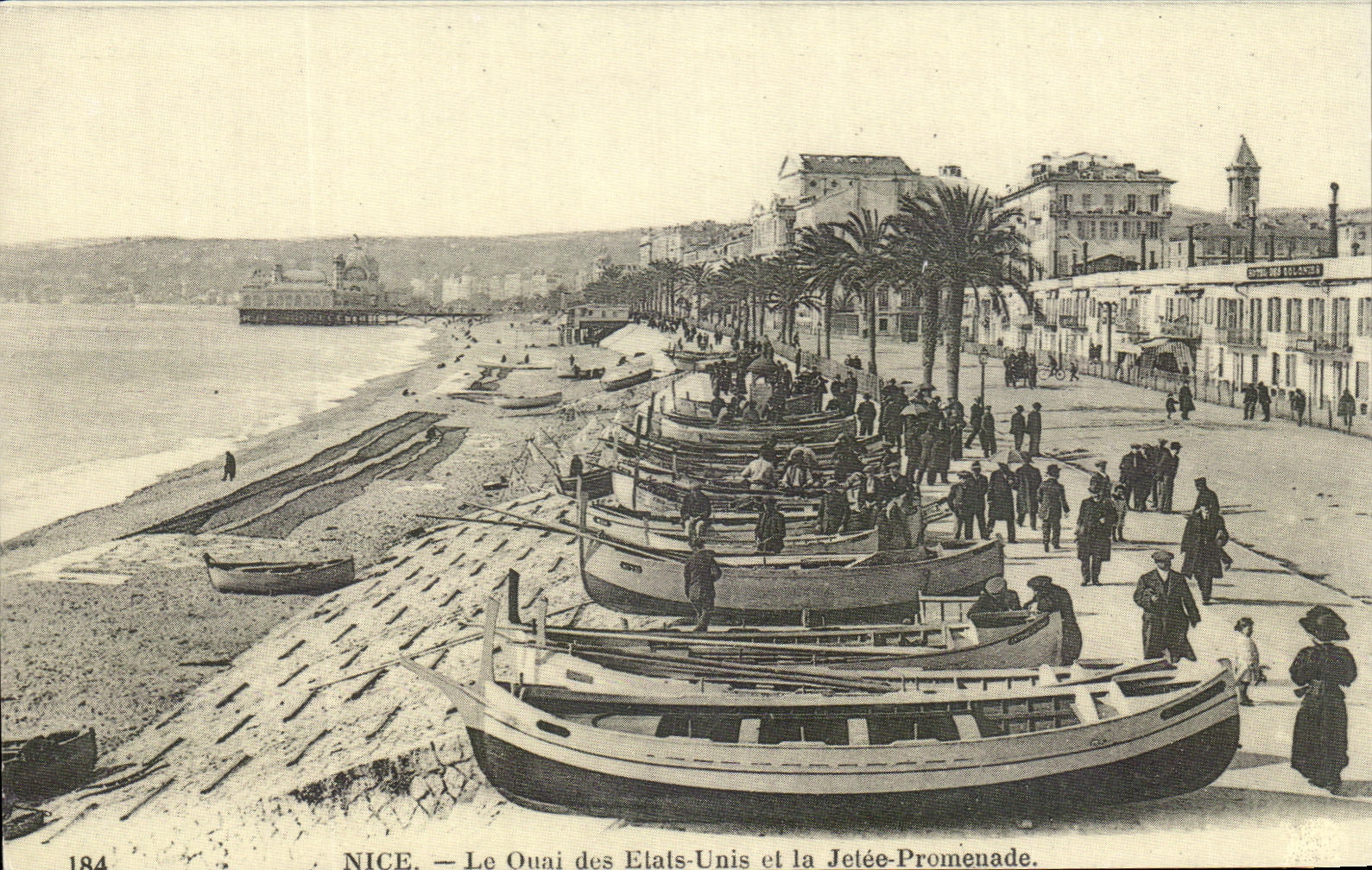 Nice — Le Quai des États-Unis et la Jetée-Promenade — Éditeur C.E.E. n°184