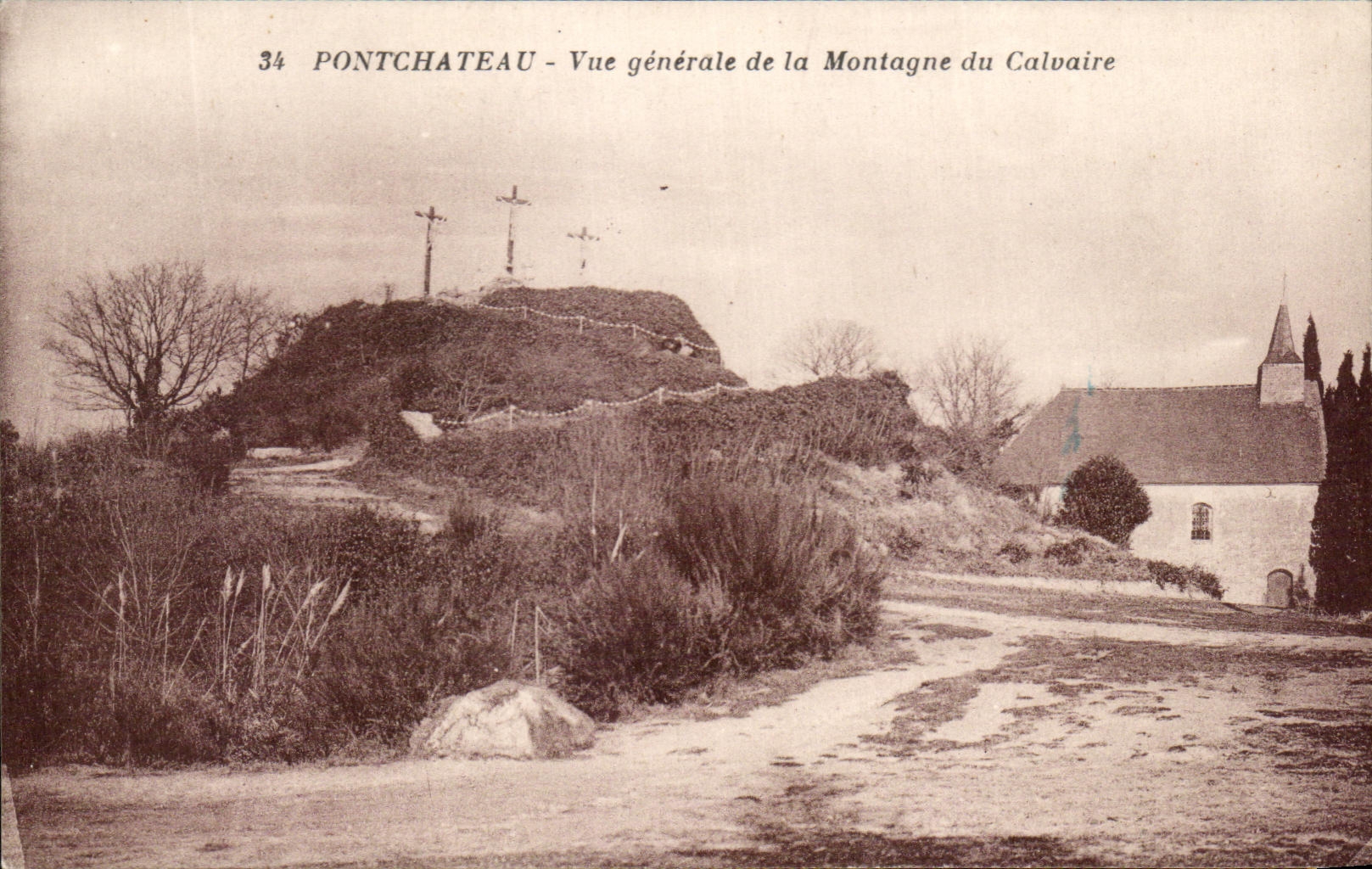 CPA Pontchateau Vue Generale De La Montagne Du Calvaire