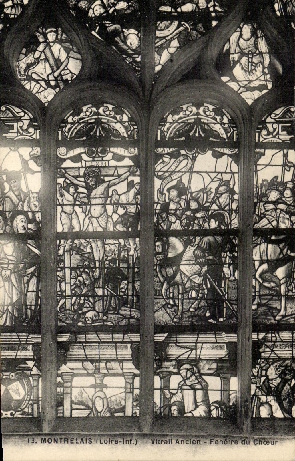 CPA Pontchateau Vitrail Ancien Fenetre Du Choeur