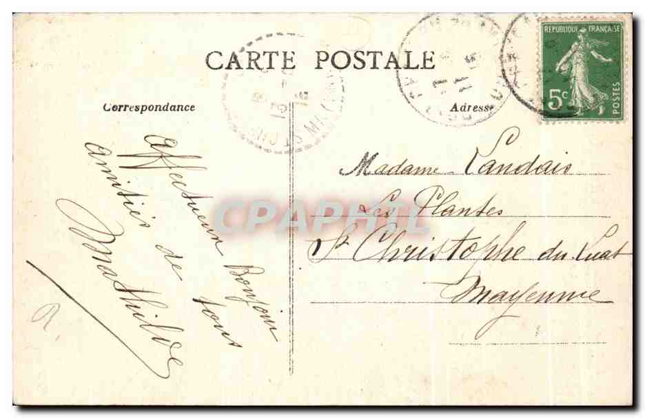 CPA Calvaire De Pontchateau Jesus Tombe Pour La Premiere Fois — Rückseite