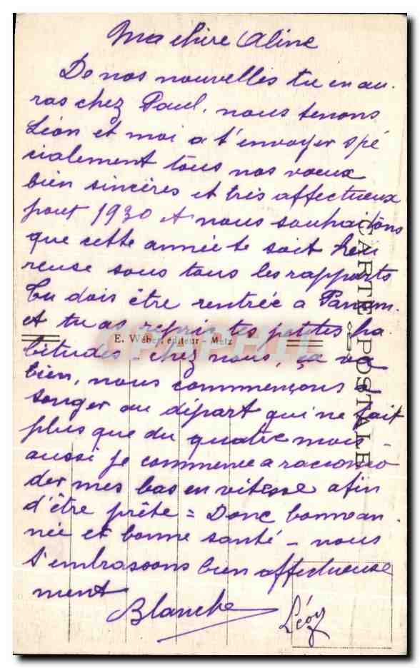 CPA Metz Partie De La Moselle Bateau — Rückseite