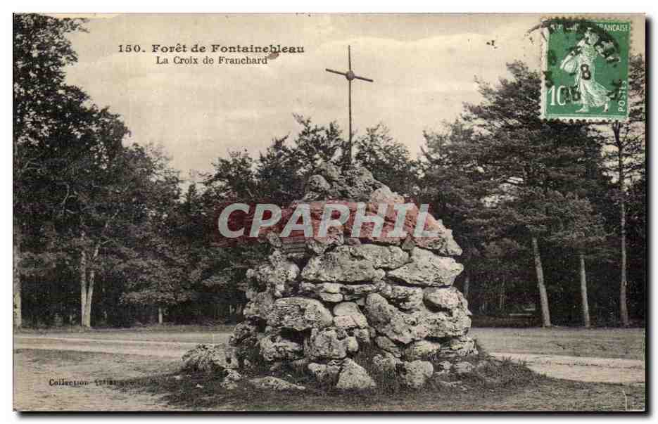 La Croix de Franchard — Forêt de Fontainebleau — Imp. Photomécanique TÉNARD