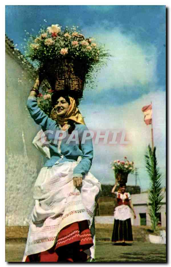 CPM Motivos de Tenerife Folklore Costume