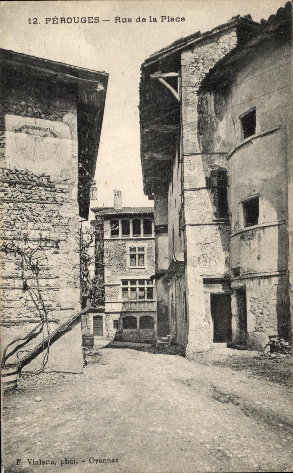 CPA Perouges Rue de la Place