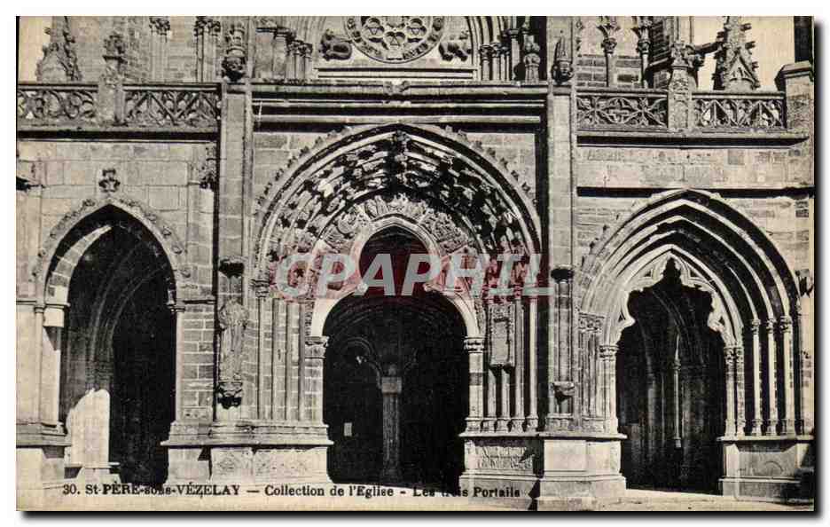 CPA St Pere Sous Vezelay Eglise 