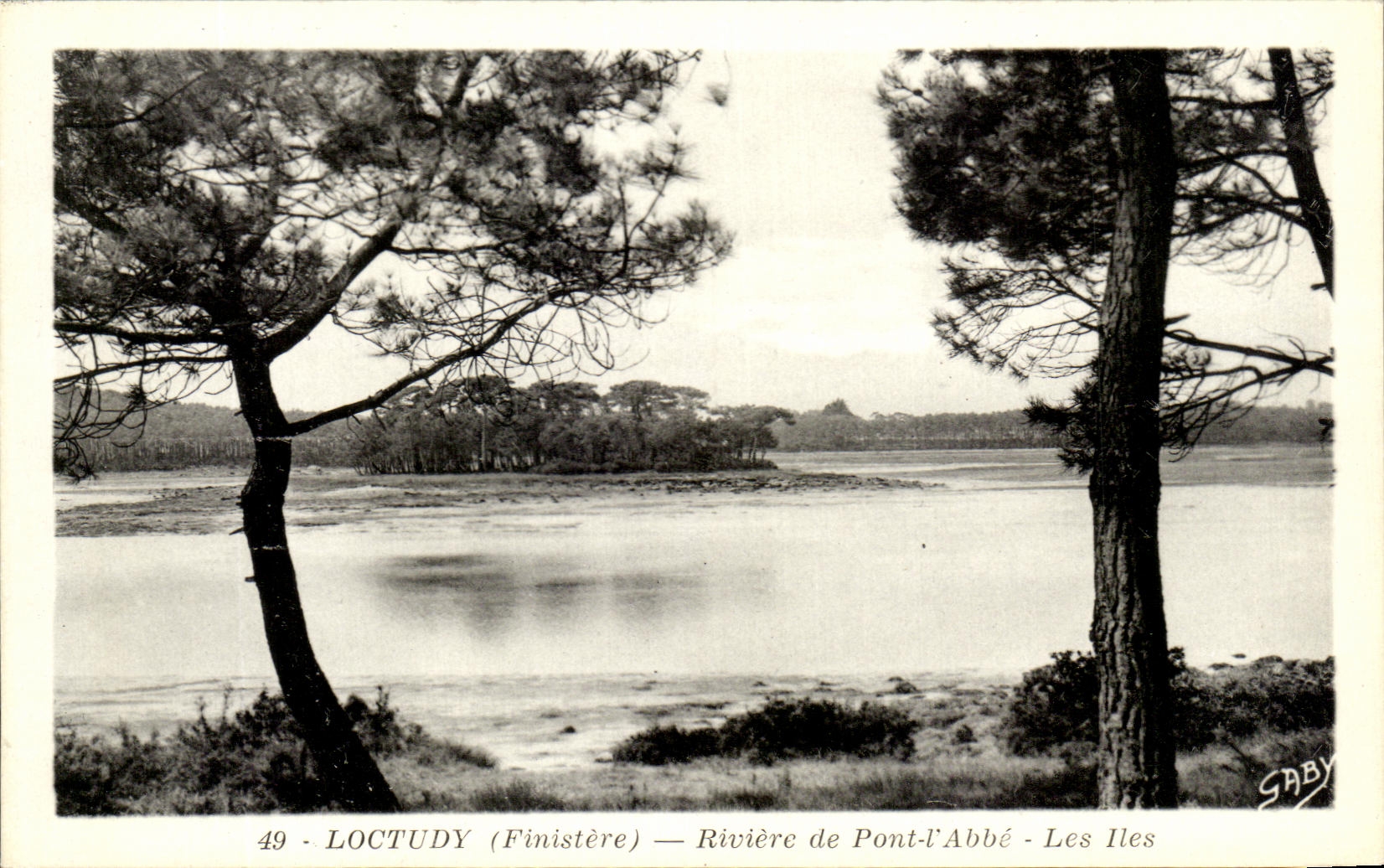 CPA Loctudy Riviere de Pont L'Abbe Les Iles