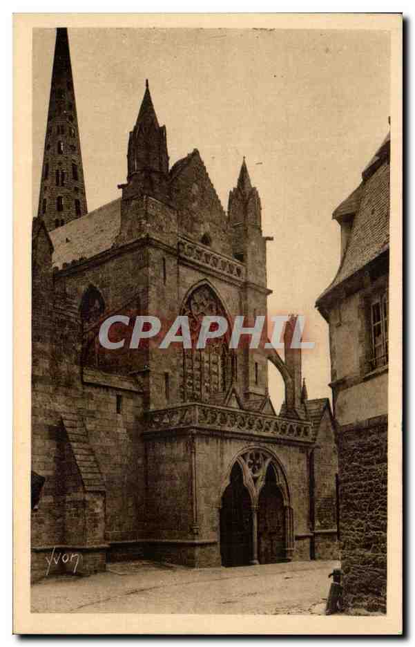 Tréguier — Cathédrale, Porche de l'ancienne église (XIIIe siècle) — Éditions d'Art Yvon, Paris