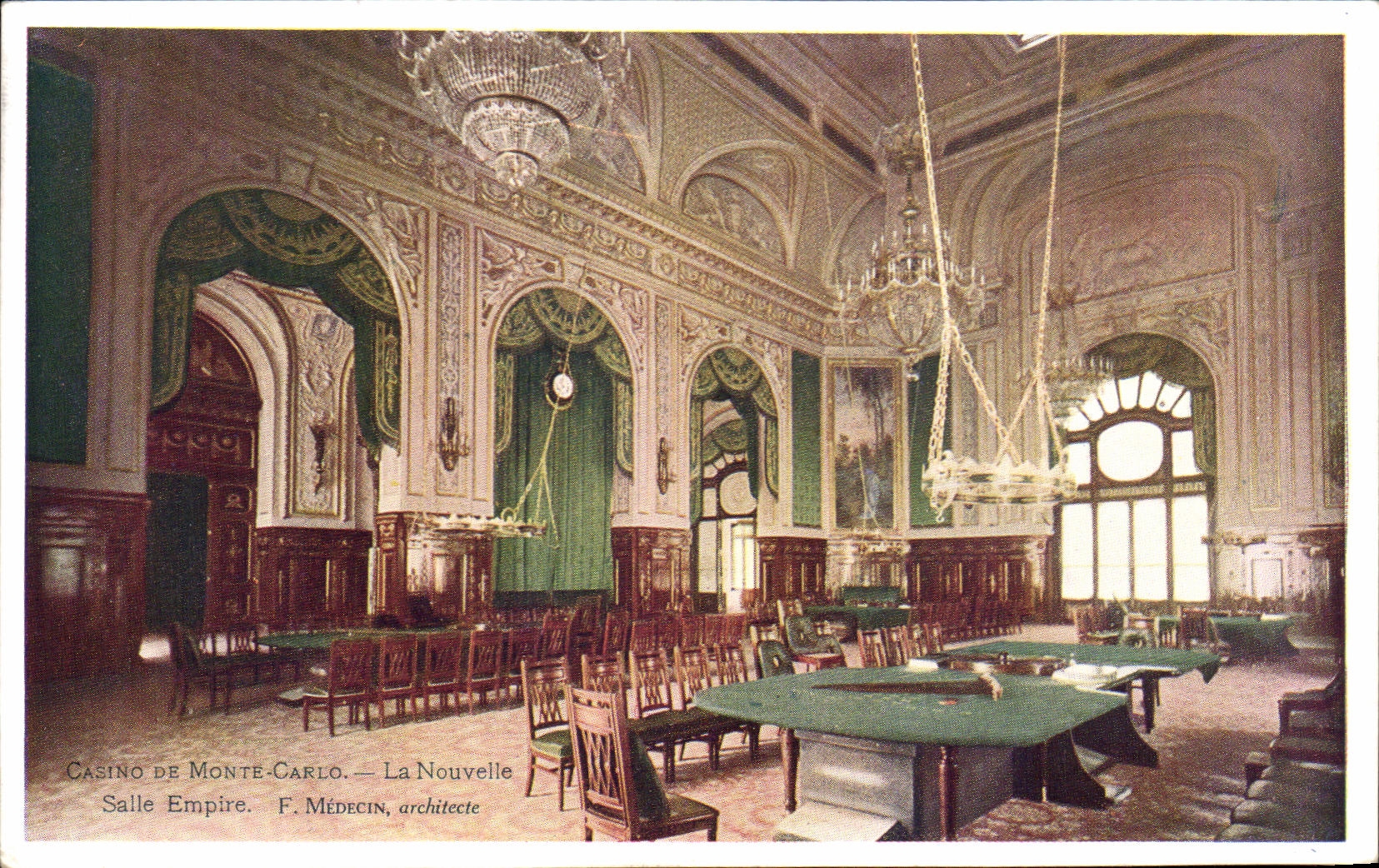 CPA Casino De Monte Carlo La Nouvelle Salle Empire