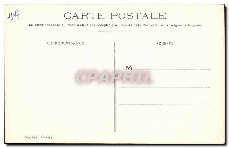 CPA Casino De Monte Carlo La Nouvelle Salle Empire — Rückseite