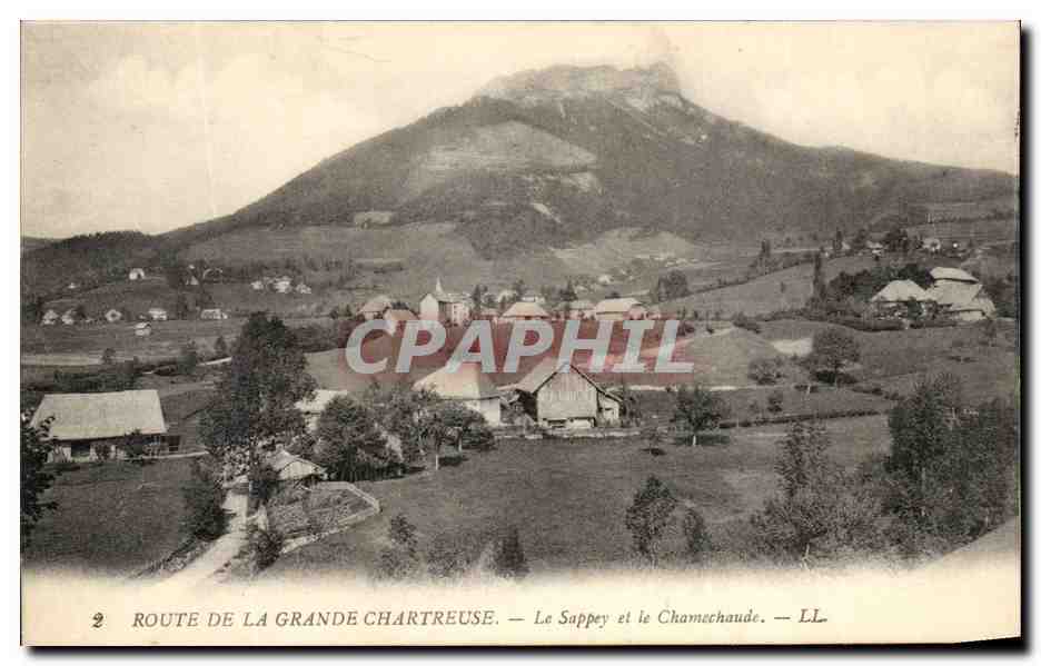 CPA Route De La Grande Chartreuse Le Sappey et le Chamechaude