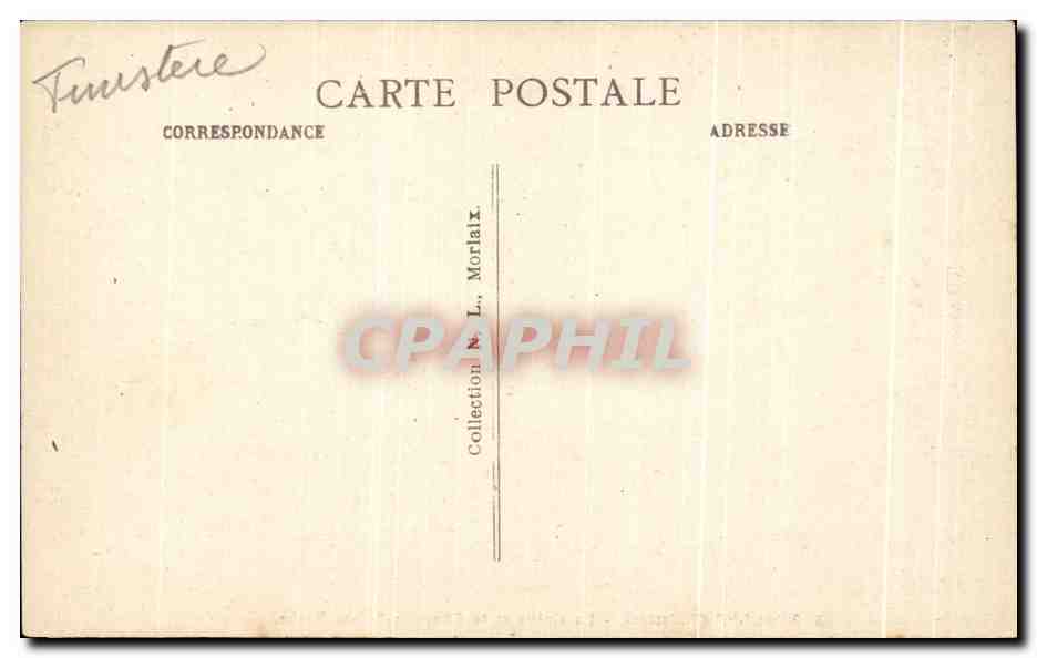 CPA Roscoff La Greve et la Chapelle Sainte Barbe — Rückseite