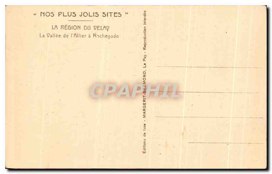 The Valley of the Allier at Rochegude — The Delay Region — Margerit-Brémond Editions — Back