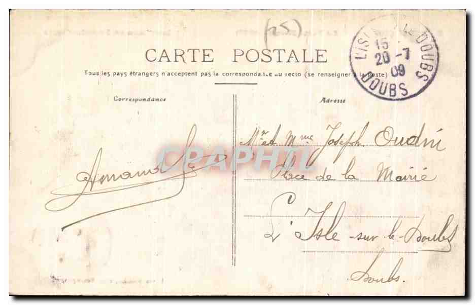 Besançon — La Porte Rivotte (1526) — Louis Mosdier, édit. Besançon — Reverso