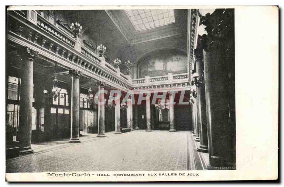 CPA Monte Carlo Hall Conduisant Aux Salles De Jeux